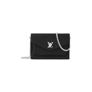 Сумки через плечо Louis Vuitton Mylockme Chain Pochette 'Black Calfskin Leather'