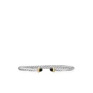 Браслет Cable Flex из серебра и желтого золота (4 мм)