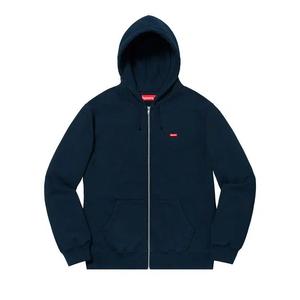 Толстовки на молнии Supreme Small Box Zip Up Sweatshirt 'Navy'