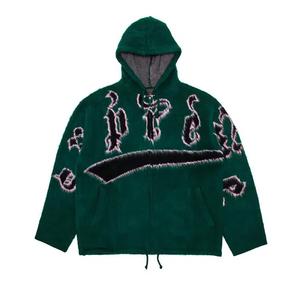Свитера Supreme Accent Brushed Zip Up Hooded Sweater 'Green'