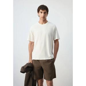 Футболка Relaxed Fit из смеси хлопка и льна