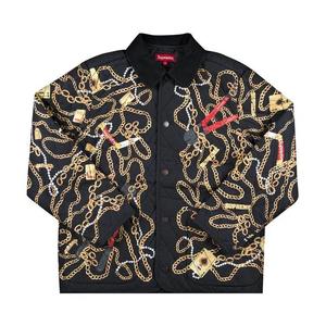 Пуховик Supreme Chains Quilted Jacket 'Черный'