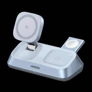 UGreen MagFlow 3-в-1 магнитное беспроводное зарядное устройство с MagSafe / Qi2