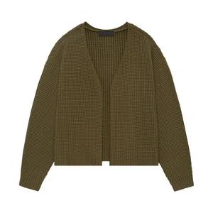 Кардиганы Fear of God Essentials Heavy Waffle Cardigan 'Olive'