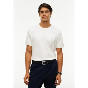 Футболка из трикотажа интерлок с тисненым логотипом - Tommy Mainline