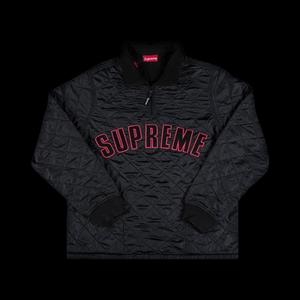 Анораки Supreme Arc Logo Quilted Half Zip Pullover 'Черный'