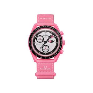 Часы Swatch x Omega Bioceramic Moon 'Mission To The Pink Moon'