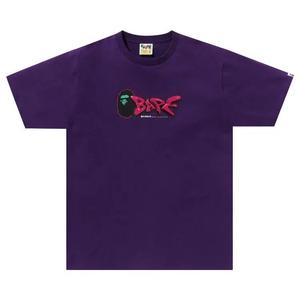 Футболки с коротким рукавом BAPE 3D Art Bape Logo Футболка 'Фиолетовый'