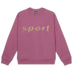 Свитеры Stussy Dot Sport Crew Sweatshirt 'Berry'