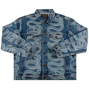 Джинсовые куртки Supreme x Hysteric Glamour Snake Denim Trucker Jacket 'Blue'