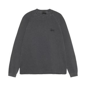 Крюнеки Stussy Raglan Термо Длинный рукав Крю 'Вымытый Черный'
