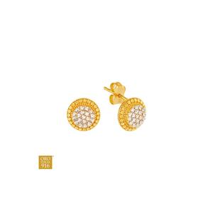 HABIB LUMINA | Oro Italia 916 серьги из желтого и белого золота GE78120426(YW)-BI (22K)