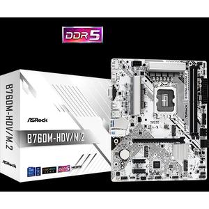 ASRock B760M-HDV/M.2 White Micro-ATX белая материнская плата (DDR5)