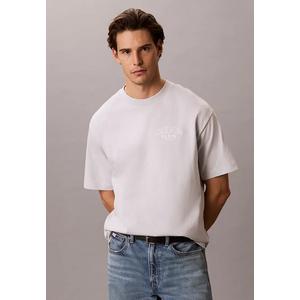 Расслабленная джерсовая футболка с тисненым Monologo - Calvin Klein Jeans