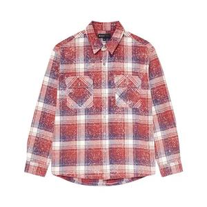 Рубашки на пуговицах PURPLE BRAND Клетчатая тканая рубашка 'Red/Navy/White'