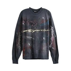 Футболки с длинным рукавом Hellstar Crystal Long Sleeve 'Black'