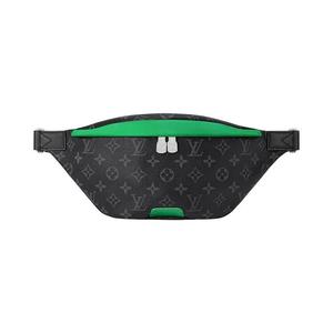 Сумка через плечо Louis Vuitton Discovery Bumbag 'Black Monogram Eclipse Canvas/Бамбуковый зеленый'