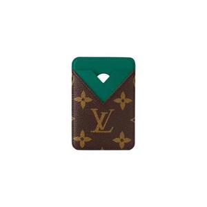 Держатели для карт Louis Vuitton Magnetic Card Holder 'Коричневый монограмный холст/Борнео зеленый'