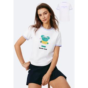 Женская футболка K-SWISS X WASABI BEAR с логотипом и защитой от УФ-лучей