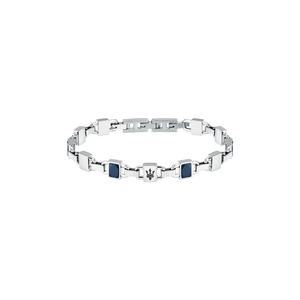 Maserati Jewels 190+30 мм Мужской браслет, Нержавеющая сталь, Синяя керамика, Черный логотип, JM424ATZ42 (Регулируемый)