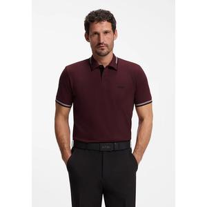 Контрастное поло slim fit — BOSS Green