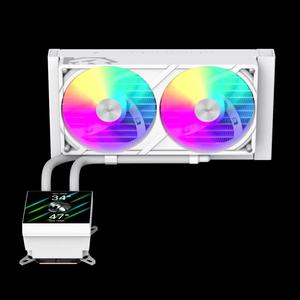 GameMax GLACIER 240 WH 240mm водяное охлаждение - Белый