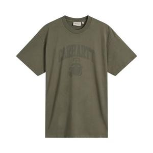 Футболки с коротким рукавом Carhartt WIP Faded Pond Corps T-Shirt «Кипарис (Тяжёлая каменная стирка)»