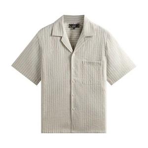 Рубашки на пуговицах Kith Neon Slub Stripe Cropped Beckham Camp Collar Shirt 'Сэндрифт'