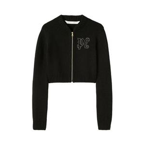 Свитеры Palm Angels Monogram Stud Zip Sweater 'Черный'