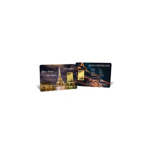 Золотой слиток 5G Gold Collection 999.9/24K серии Эйфелева башня (1 г)