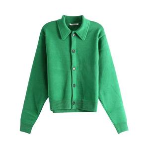 Кардиганы Auralee Super Fine Wool Knit Shirt Cardigan 'Зеленый'