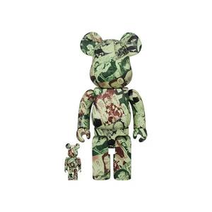 Фигурки BE@RBRICK x Demon Slayer: Kimetsu No Yaiba 100% & 400% Set 'Многоцветный'