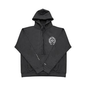 Толстовки на молнии Chrome Hearts Silver Glitter Hoodie 'Black'