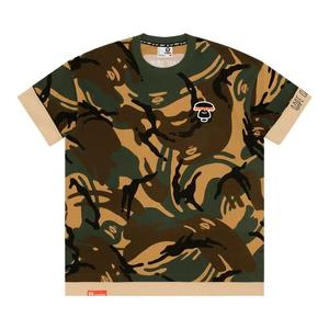 Футболки AAPE Moonface футболка с контрастной отделкой 'Green/Yellow'