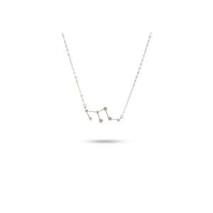 Match The Stars Leo Constellation ожерелье из розового золота с 925 стерлинговым серебром