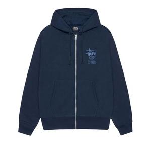 Толстовки на молнии Stussy Well Suited Zip Hoodie 'Темно-синий'