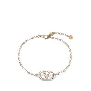 Браслет Vlogo-signature из металла с кристаллами Swarovski®