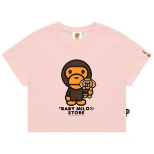 Футболка Baby Milo Store Milo Cropped Tee 'Pink/Light'