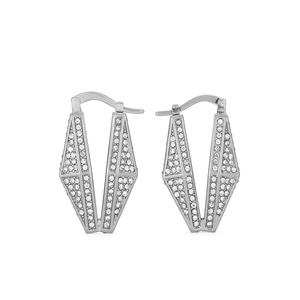 Серьги Diamond Chain с кристаллами