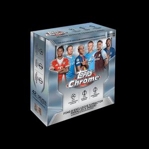 Спортивные карточки 2025-26 Topps Chrome UEFA Club Competitions Soccer Mega Box