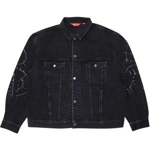 Джинсовые куртки Supreme Shibori Denim Trucker Jacket «Чёрный»
