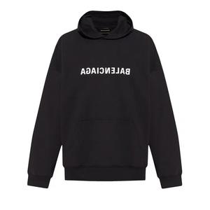 Худи Balenciaga Худи свободного кроя 'Black/White'
