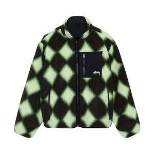 Флисовые куртки Stussy Sherpa Reversible Jacket «Зеленый»