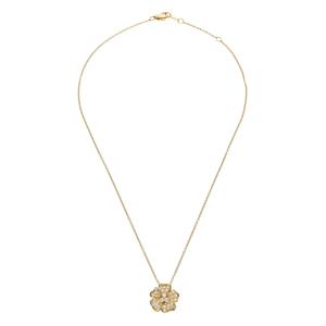 Колье Flora из желтого золота с бриллиантами
