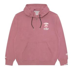 Олимпийки AAPE Basic Zip Up Sweatshirt 'Розовый/Серый'