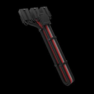 AsiaHorse Sleeved PCIe Gen 5 Splitter - Черно-красный