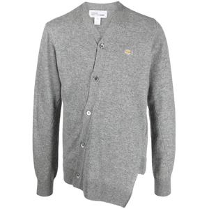 Шерстяной кардиган асимметричного кроя из коллаборации с Lacoste