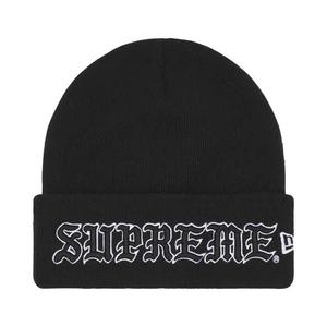 Шапки-бини Supreme New Era Old English Beanie 'Black'