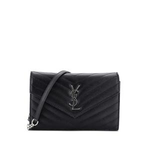 Стеганая сумка через плечо Classic Monogram Wallet on Chain