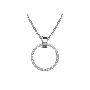Орбита шарм-ожерелья, украшенная кристаллом SWAROVSKI® в белом золоте
